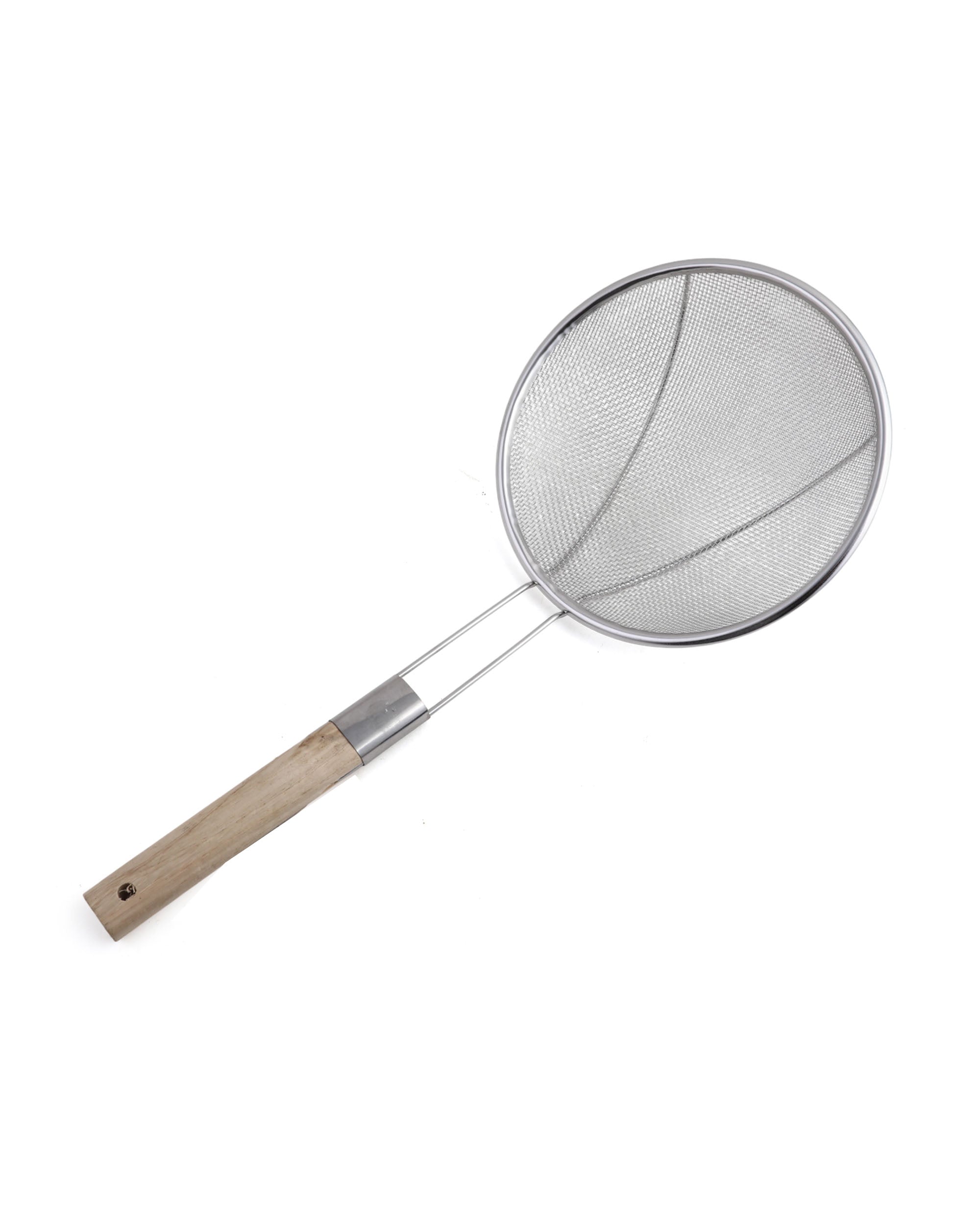 Fry Strainer Stainless Steel with Wooden Handle, Strainer, Chase Value, Chase Value