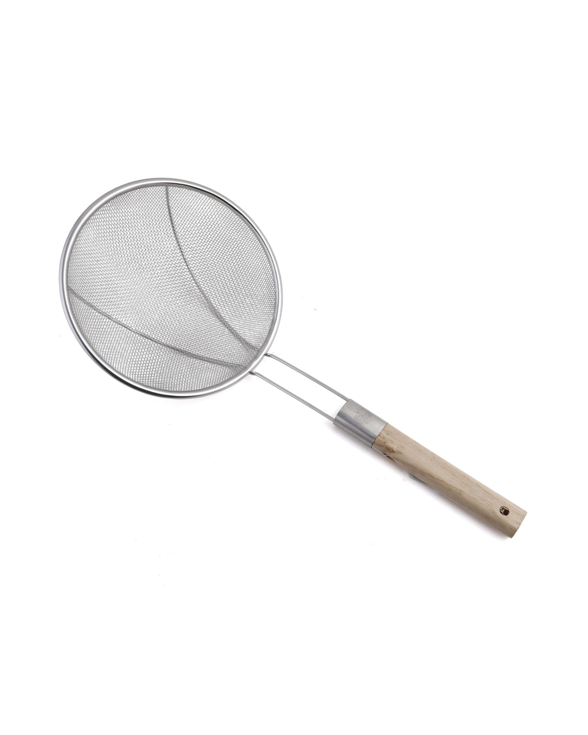 Fry Strainer Stainless Steel with Wooden Handle, Strainer, Chase Value, Chase Value