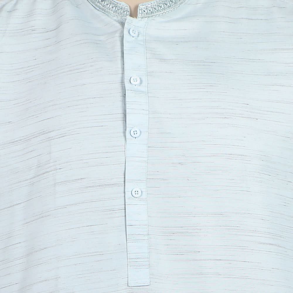 Men's Embroidered Kurta Shalwar Suit - Blue, Men's Shalwar Kameez, Chase Value, Chase Value