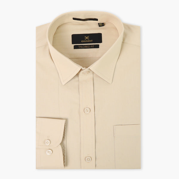 Eminent Men's Formal Plain Shirt - Beige, Men's Shirts, Eminent, Chase Value