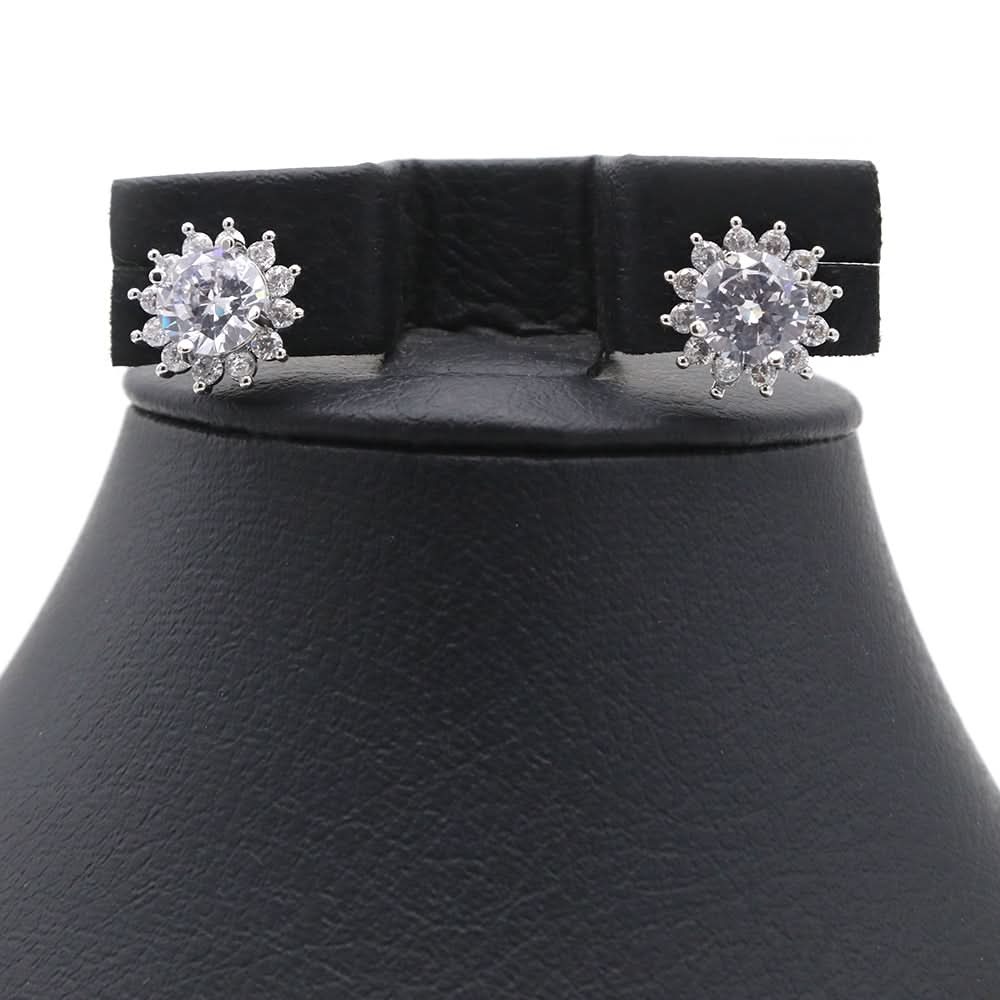 Women's Top Zircon - Silver, Women Earrings & Tops, Chase Value, Chase Value