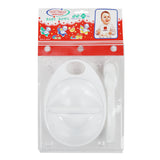 Camera Baby Bowl With Spoon & Fork - White, Feeding Supplies, Chase Value, Chase Value