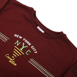 Boys Full Sleeves SweatShirt - Maroon, Boys Hoodies & Sweat Shirts, Chase Value, Chase Value