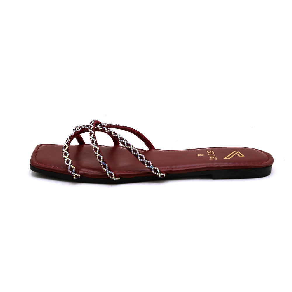 Valuable Women's Slipper - Maroon, Women Slippers, Chase Value, Chase Value