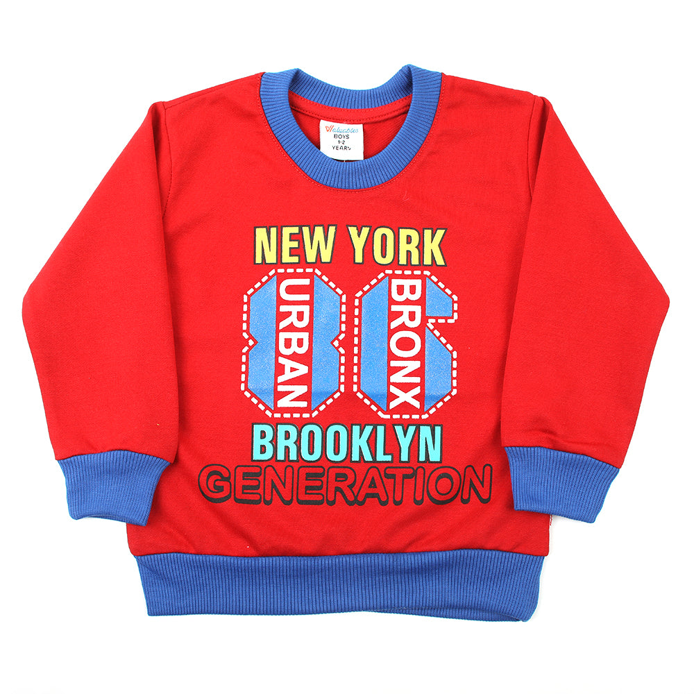 Boys Full Sleeves SweatShirt - Red, Boys Hoodies & Sweat Shirts, Chase Value, Chase Value