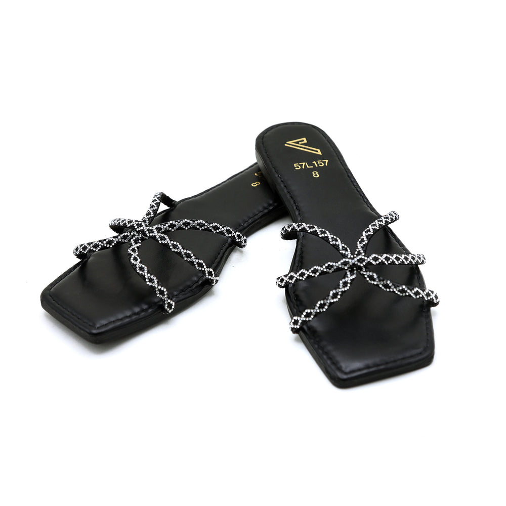 Valuable Women's Slipper - Black, Women Slippers, Chase Value, Chase Value