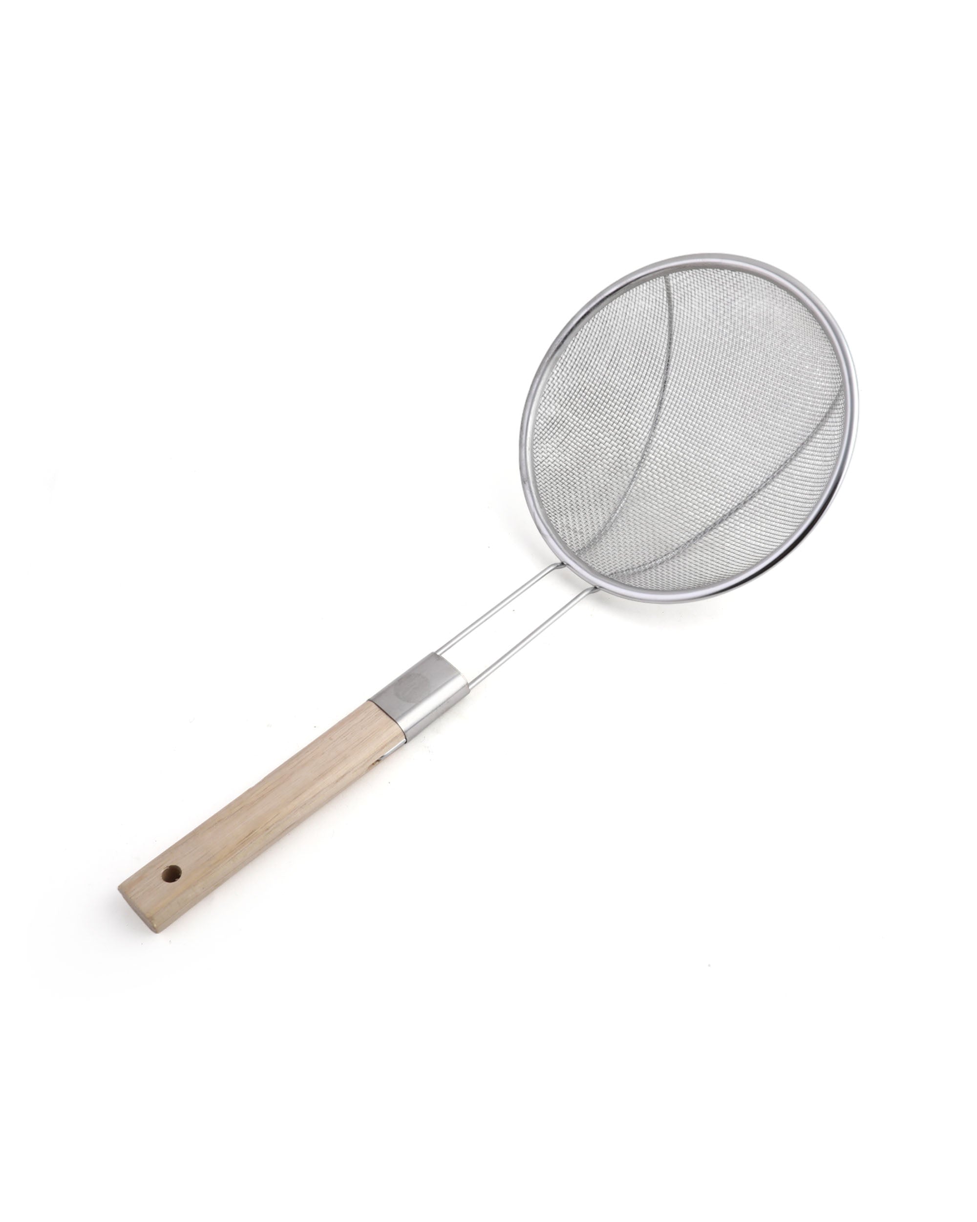 Fry Strainer Stainless Steel with Wooden Handle, Strainer, Chase Value, Chase Value