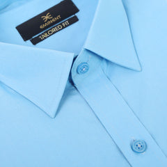 Eminent Men's Formal Plain Shirt - Blue