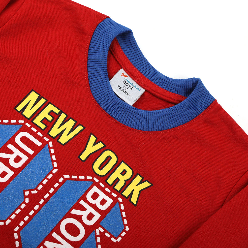 Boys Full Sleeves SweatShirt - Red, Boys Hoodies & Sweat Shirts, Chase Value, Chase Value