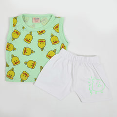 Newborn Girls Sando Suit - Green, Newborn Girls Sets & Suits, Chase Value, Chase Value