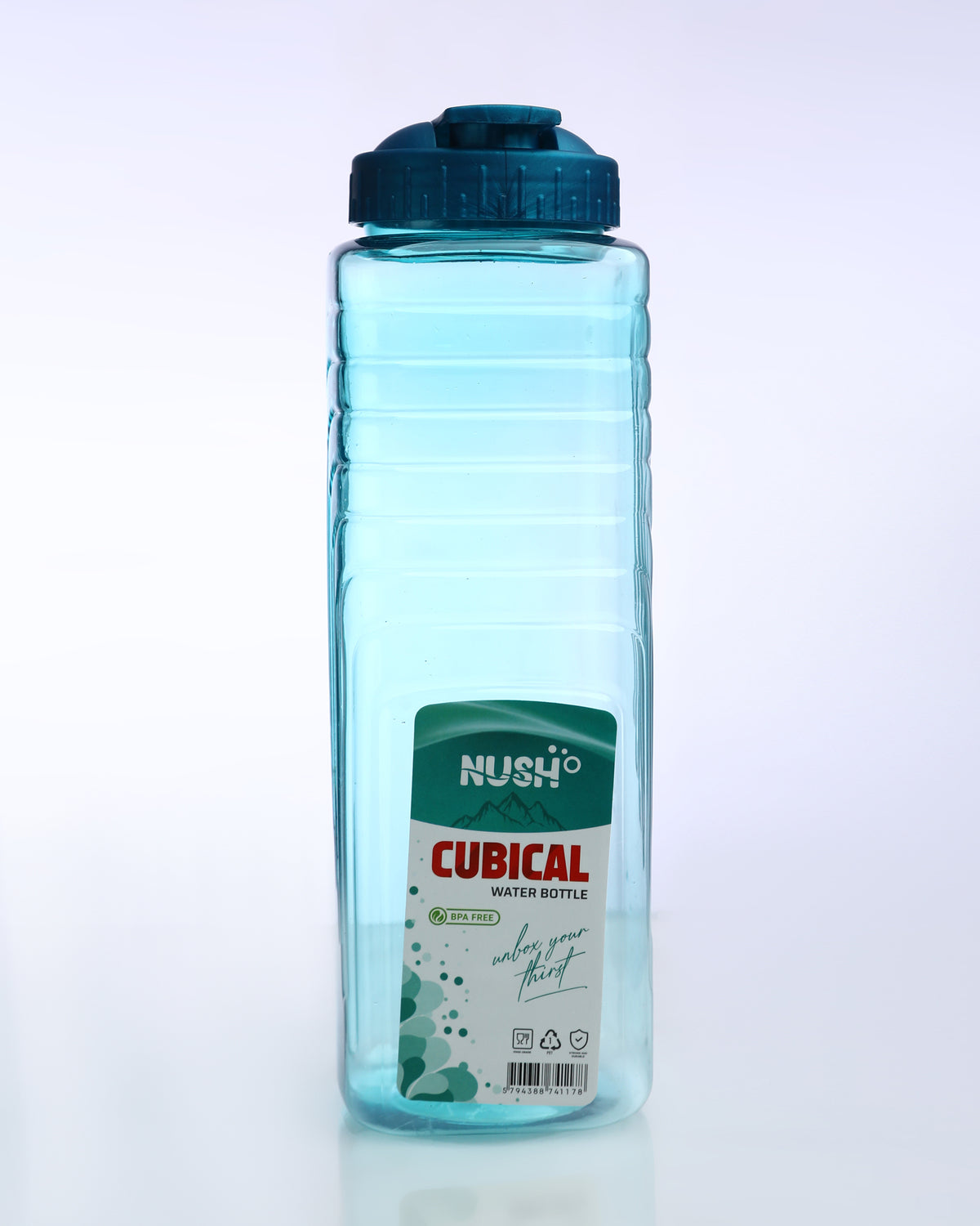 NUSH Cubical Water Bottle (Pack of 2)