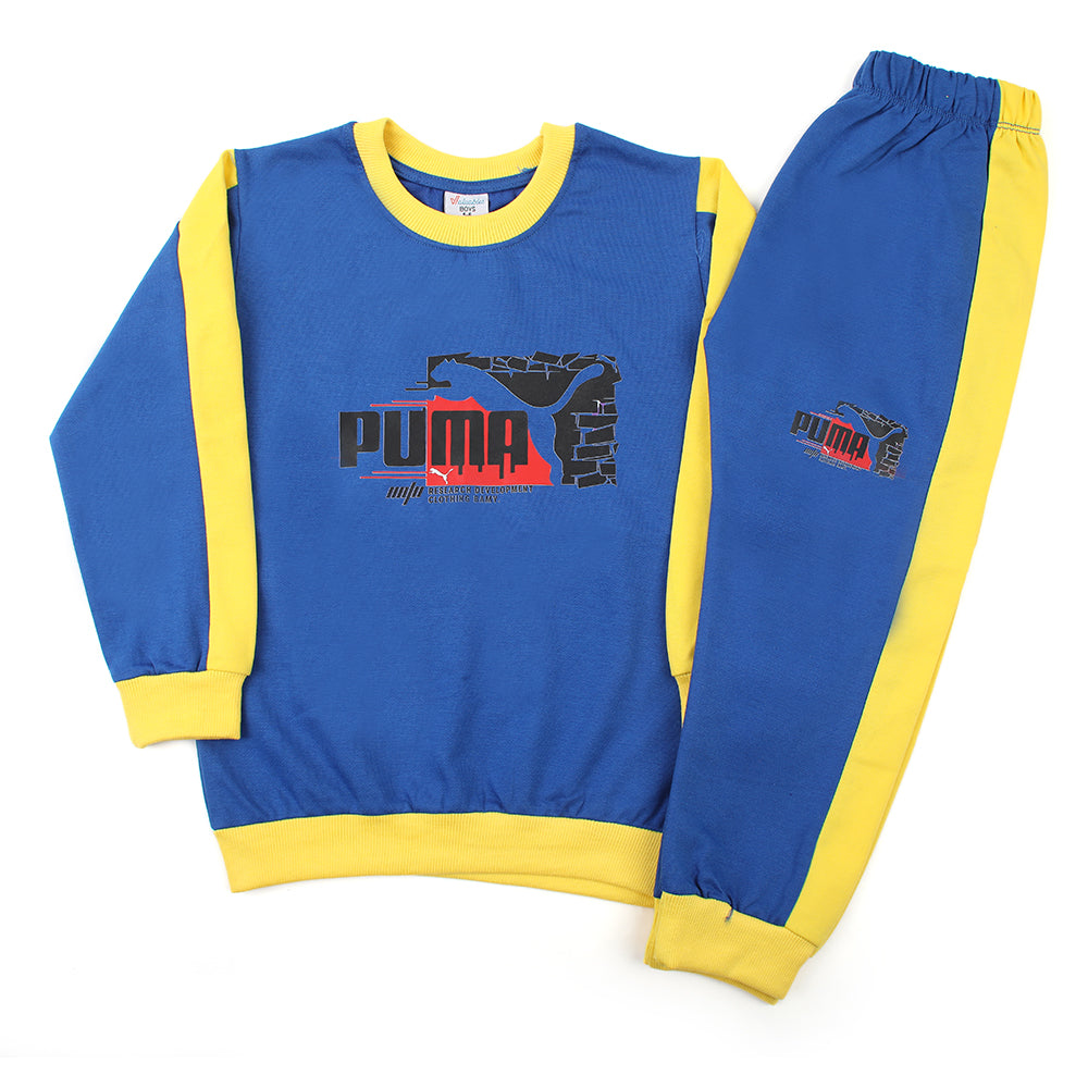 Boys Full Sleeves Sweat Suit - Royal Blue, Boys Sets & Suits, Chase Value, Chase Value