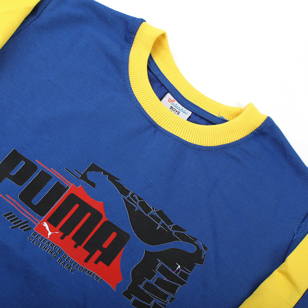 Boys Full Sleeves Sweat Suit - Royal Blue, Boys Sets & Suits, Chase Value, Chase Value