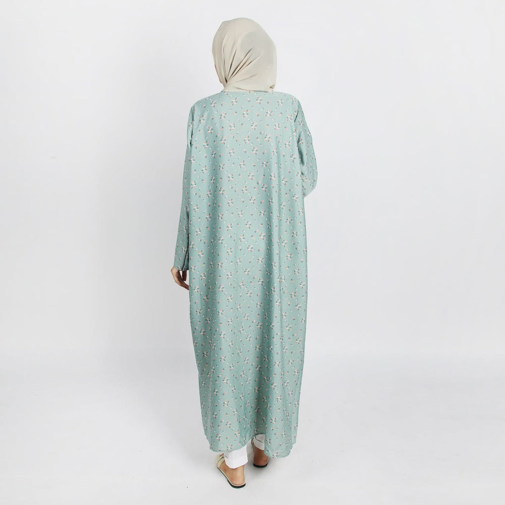 Women's Maxi Style Abaya - Sea Green, Women Abayas, Chase Value, Chase Value