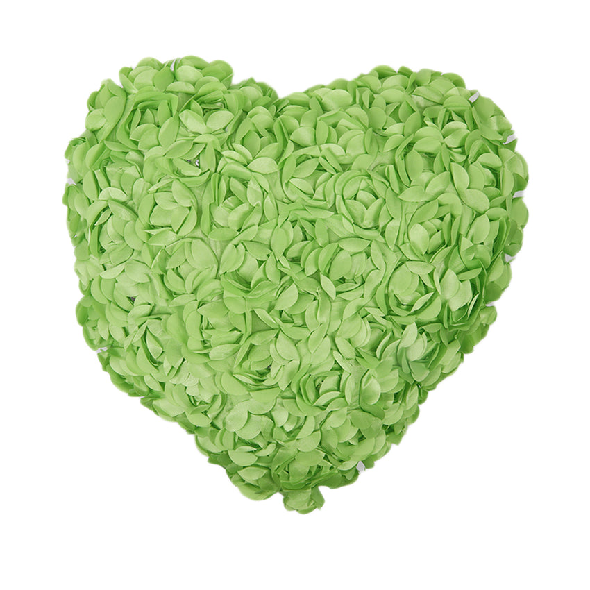 Flower Heart Pillows - Green