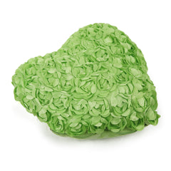 Flower Heart Pillows - Green