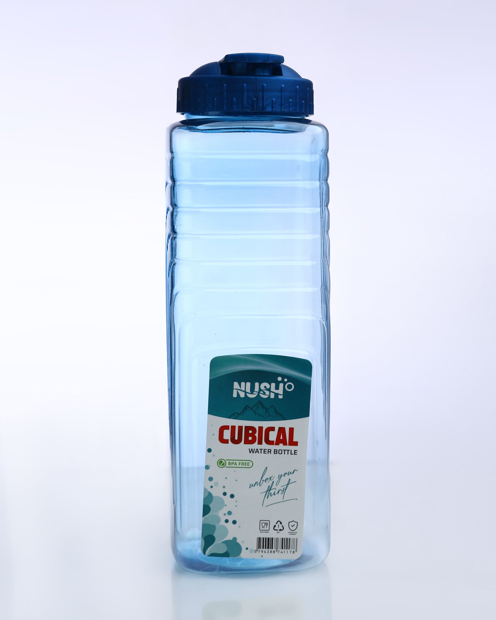 NUSH Cubical Water Bottle (Pack of 2)