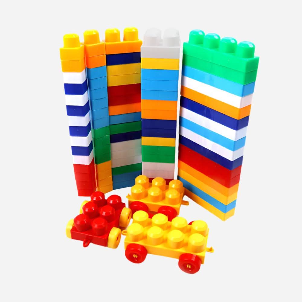 AA Block Bag 95Pcs - Multi Color, Kids Blocks & Building Toys, Chase Value, Chase Value
