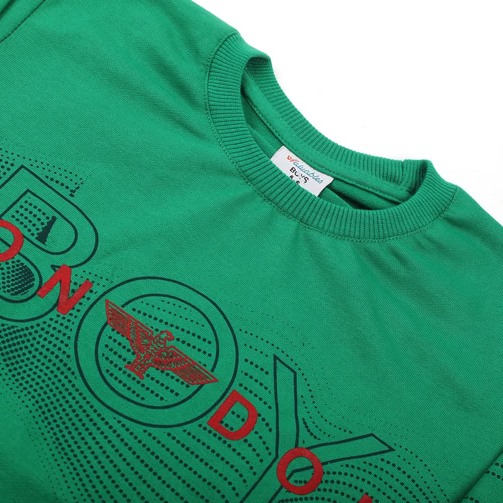 Boys Full Sleeves SweatShirt - Green, Boys Hoodies & Sweat Shirts, Chase Value, Chase Value