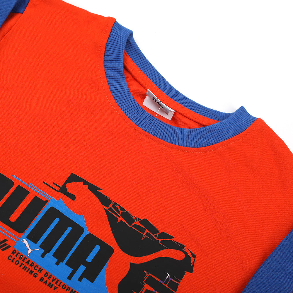 Boys Full Sleeves SweatSuit - Rust, Boys Sets & Suits, Chase Value, Chase Value