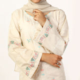 Women's Cotton Embroidered 2Pcs Suit - Fawn, Women Shalwar Suits, Chase Value, Chase Value