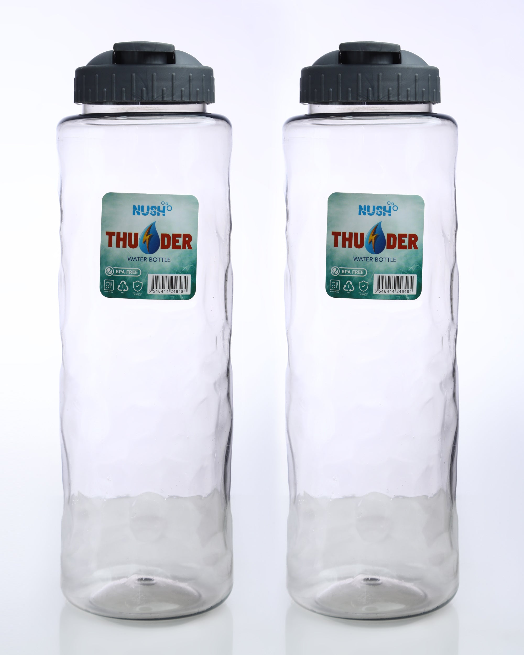 NUSH Thunder Water Bottle (Pack of 2)