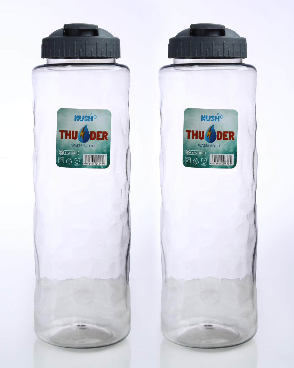 NUSH Thunder Water Bottle (Pack of 2)
