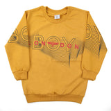Boys Full Sleeves SweatShirt - Mustard, Boys Hoodies & Sweat Shirts, Chase Value, Chase Value