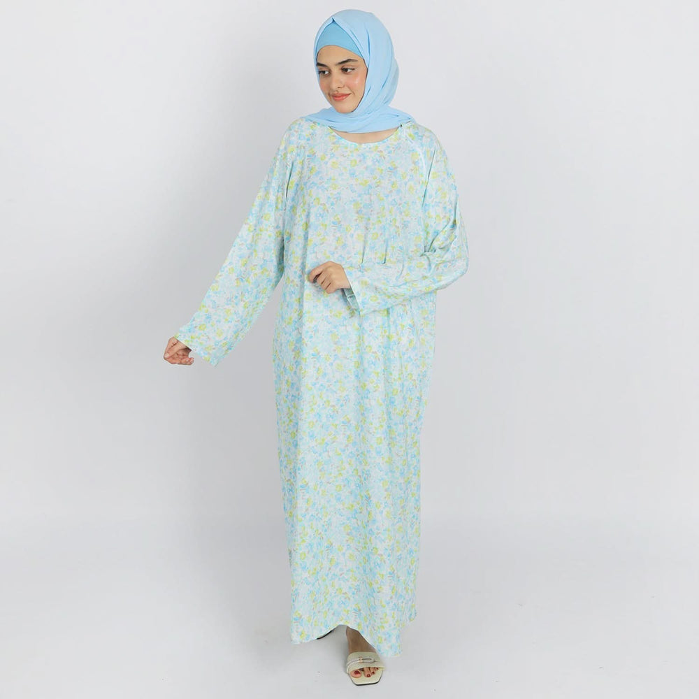 Women's Maxi Style Abaya  - Sky Blue, Women Abayas, Chase Value, Chase Value