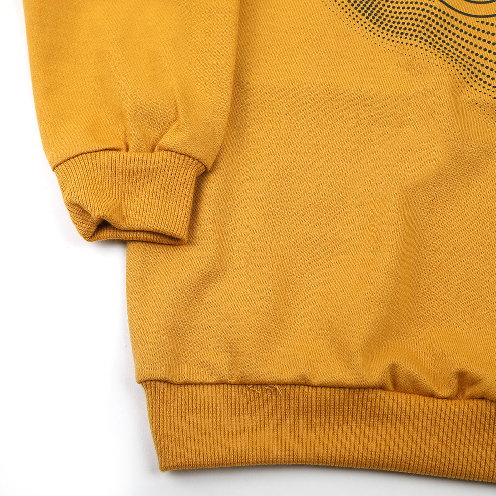 Boys Full Sleeves SweatShirt - Mustard, Boys Hoodies & Sweat Shirts, Chase Value, Chase Value