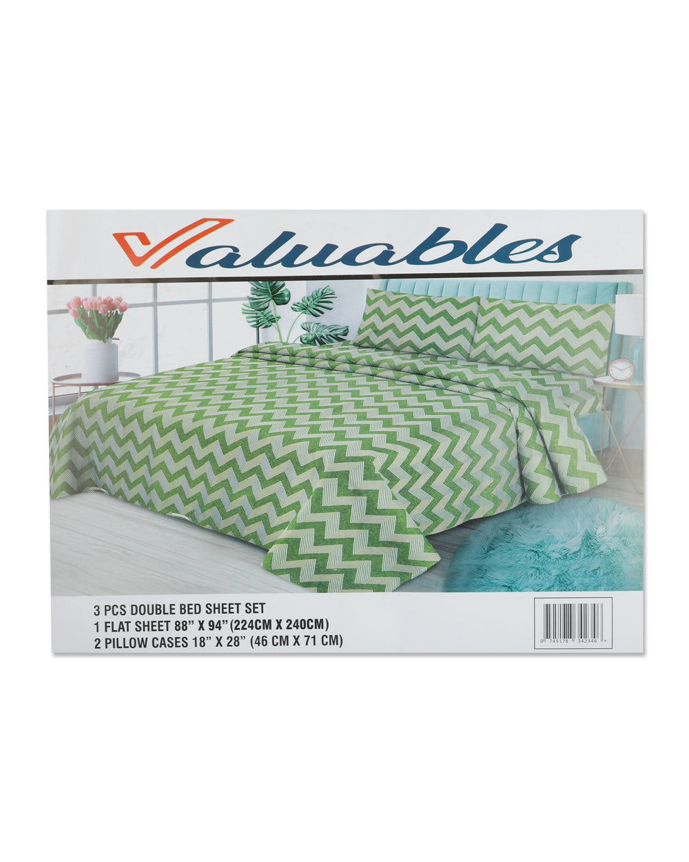 Valuable 3Pcs Double Bedsheet Soft Feel, Double Size Bed Sheet, Chase Value, Chase Value