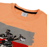 Boys Half Sleeves Denim Short Suit - Peach, Boys Sets & Suits, Chase Value, Chase Value