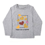 Eminent Girls Full Sleeves T-Shirt - Ash Grey, Girls T-Shirts, Eminent, Chase Value