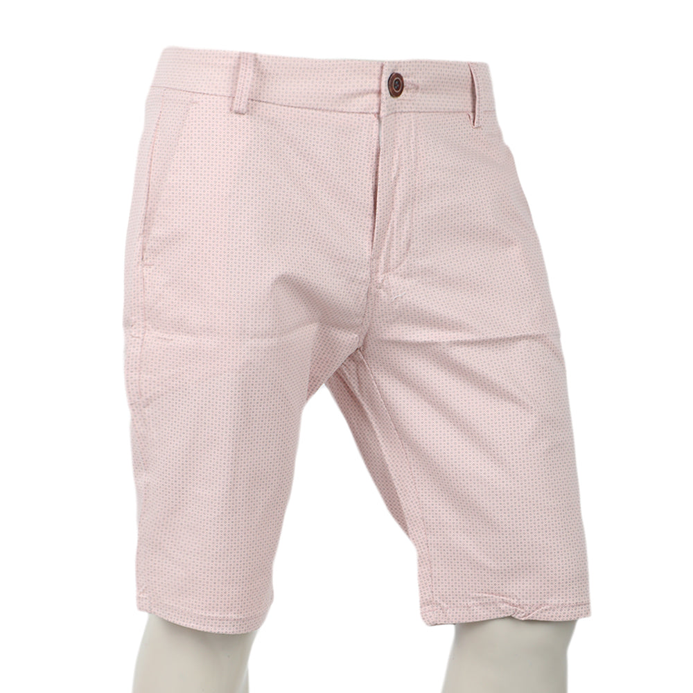 Men's Printed Cotton Short - Pink, Men's Shorts, Chase Value, Chase Value