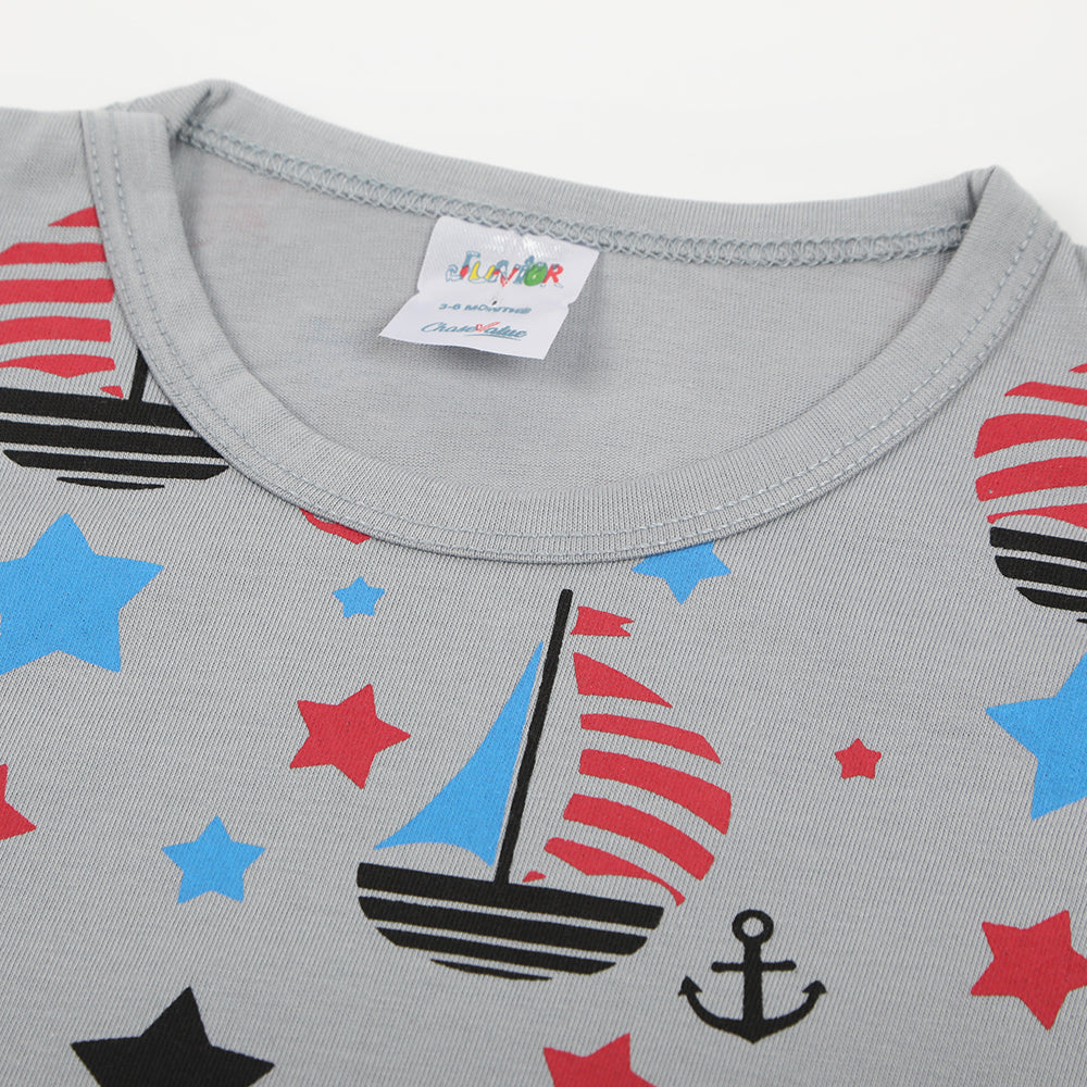 Newborn Boys Sando - Grey, Newborn Boys Shirts & T-Shirts, Chase Value, Chase Value