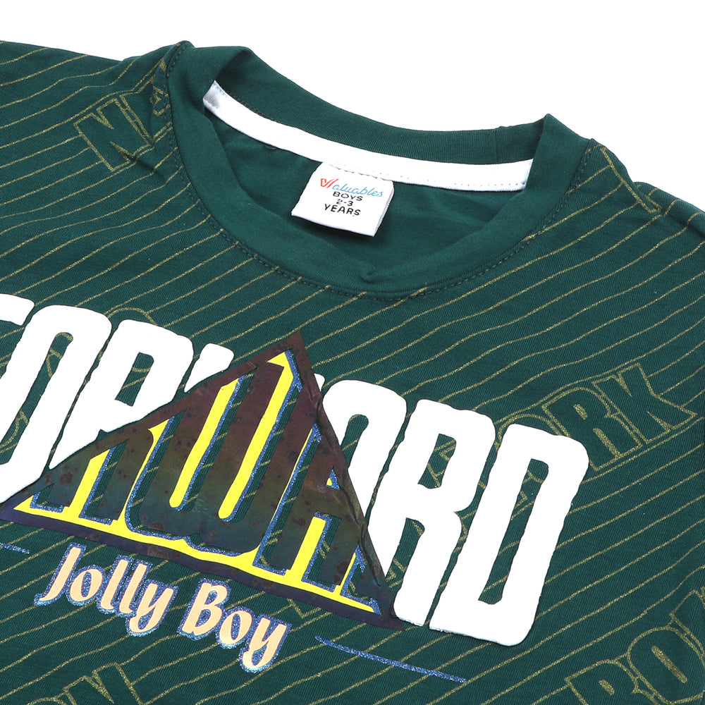 Boys Half Sleeves Denim Short Suit - Green, Boys Sets & Suits, Chase Value, Chase Value