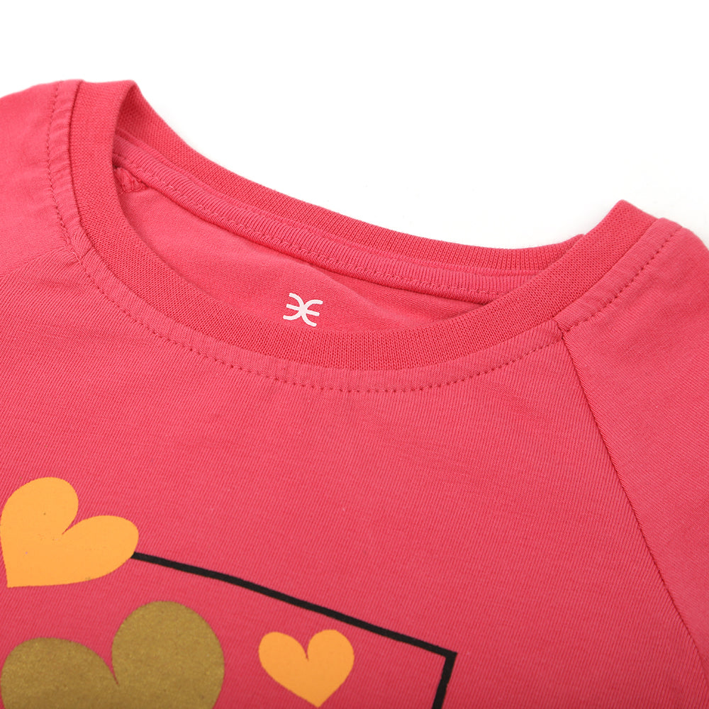 Eminent Girls Full Sleeves T-Shirt - Honey suckle, Girls T-Shirts, Eminent, Chase Value