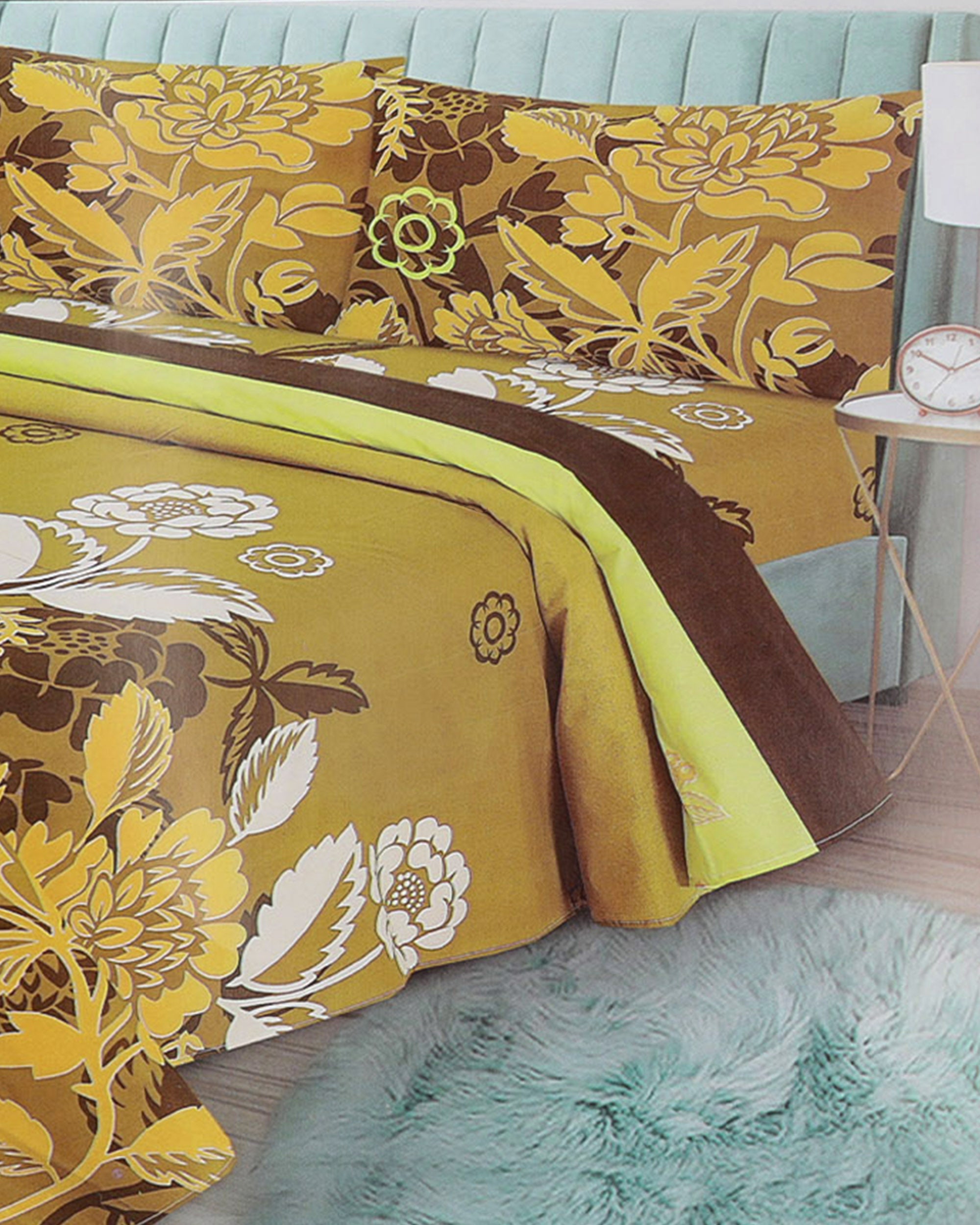 Valuable 3Pcs Double Bedsheet Soft Feel, Double Size Bed Sheet, Chase Value, Chase Value