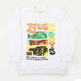 Boys Full Sleeves SweatShirt - White, Boys Hoodies & Sweat Shirts, Chase Value, Chase Value