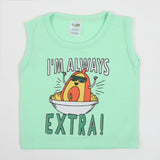 Newborn Boys Sando - Light Green, Newborn Boys Shirts & T-Shirts, Chase Value, Chase Value