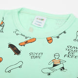 Newborn Boys Sando - Light Green, Newborn Boys Shirts & T-Shirts, Chase Value, Chase Value
