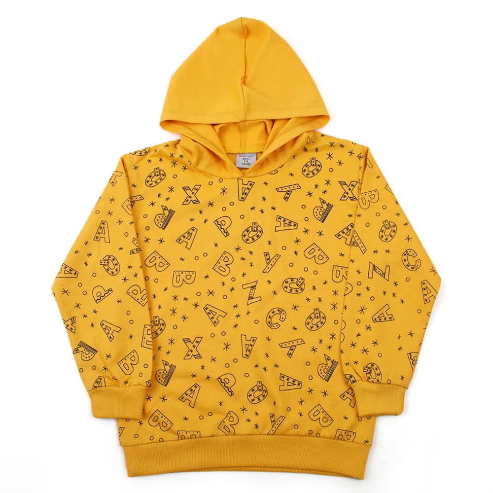 Boys Full Sleeves Hoodie - Mustard, Boys Hoodies & Sweat Shirts, Chase Value, Chase Value