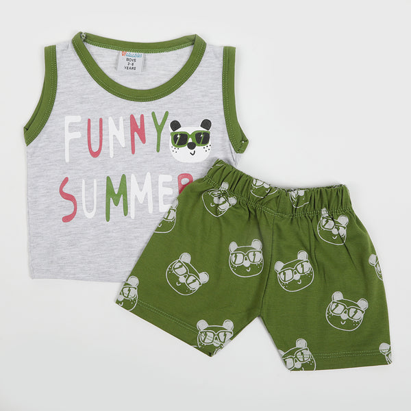 Newborn Boys Sando Suit - Green, Newborn Boys Sets & Suits, Chase Value, Chase Value