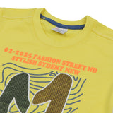 Boys Half Sleeves Denim Short Suit - Yellow, Boys Sets & Suits, Chase Value, Chase Value