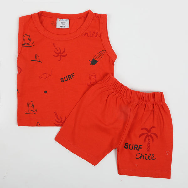 Newborn Boys Sando Suit - Red, Newborn Boys Sets & Suits, Chase Value, Chase Value