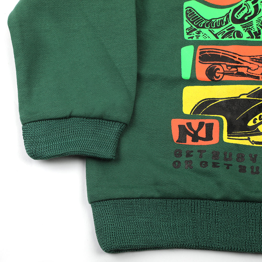 Boys Full Sleeves SweatShirt - Green, Boys Hoodies & Sweat Shirts, Chase Value, Chase Value