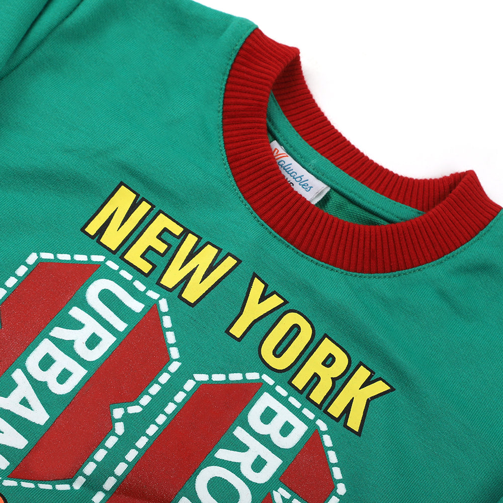 Boys Full Sleeves SweatShirt - Green, Boys Hoodies & Sweat Shirts, Chase Value, Chase Value