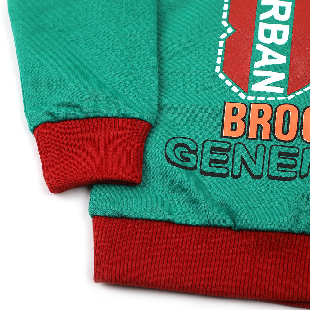 Boys Full Sleeves SweatShirt - Green, Boys Hoodies & Sweat Shirts, Chase Value, Chase Value