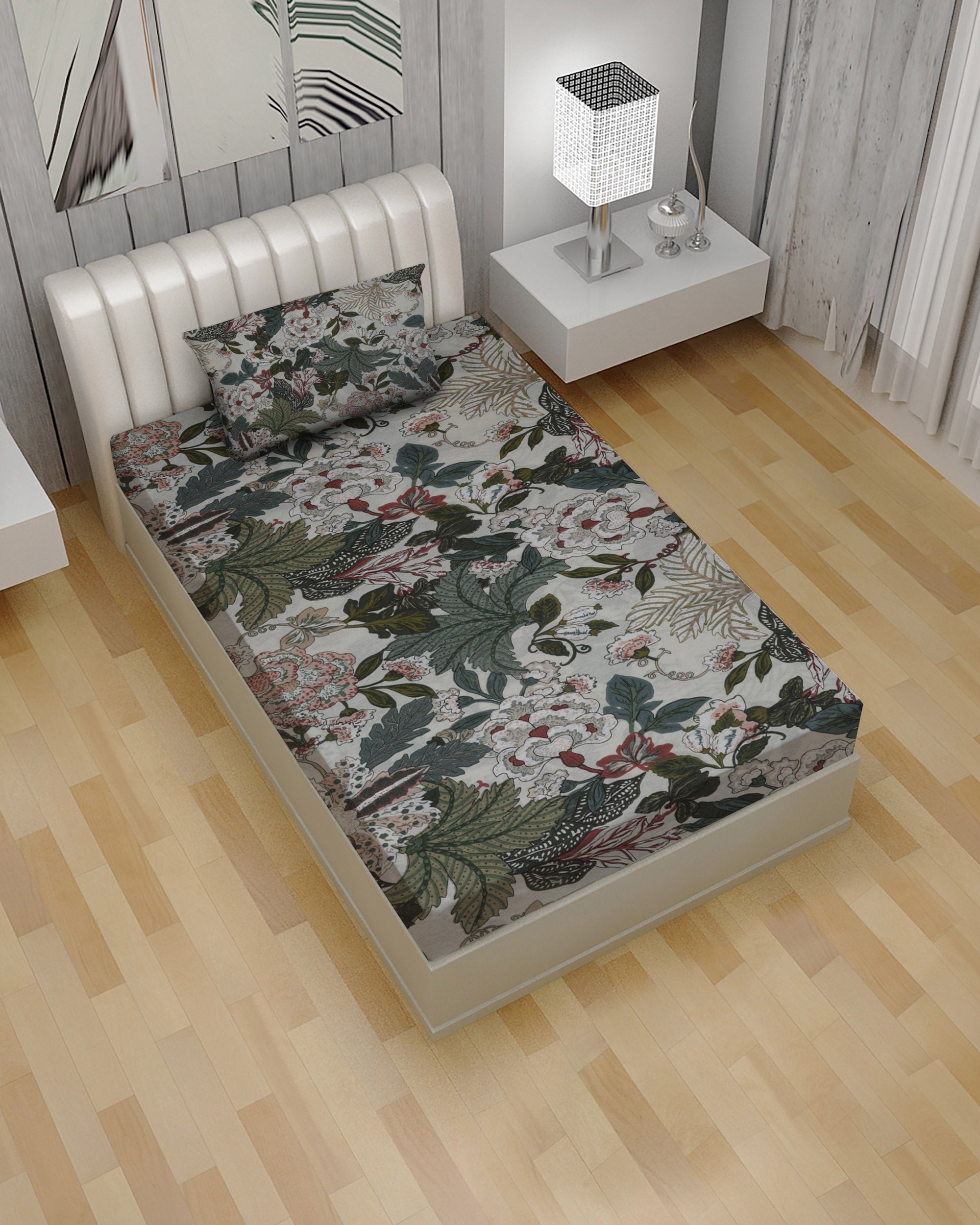 2Pcs Single Bedsheet, Single Size Bed Sheet, Chase Value, Chase Value