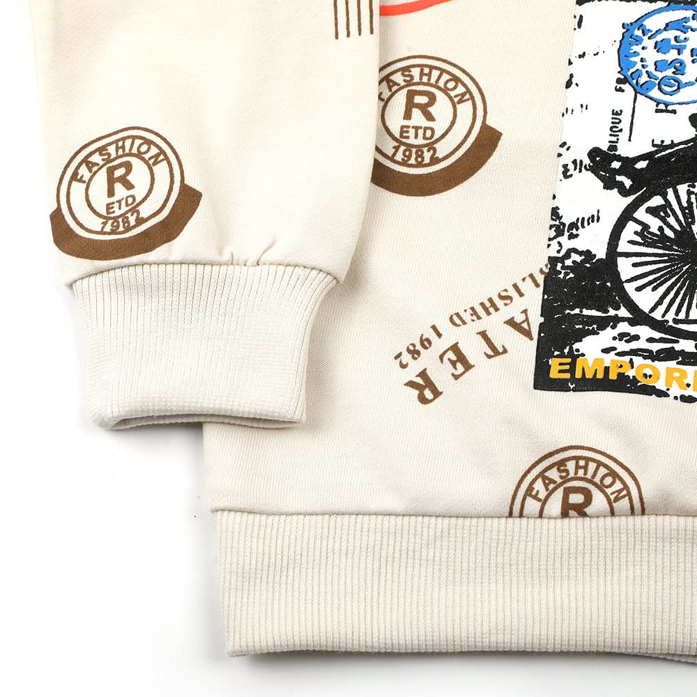 Boys Full Sleeves SweatShirt - Fawn, Boys Hoodies & Sweat Shirts, Chase Value, Chase Value